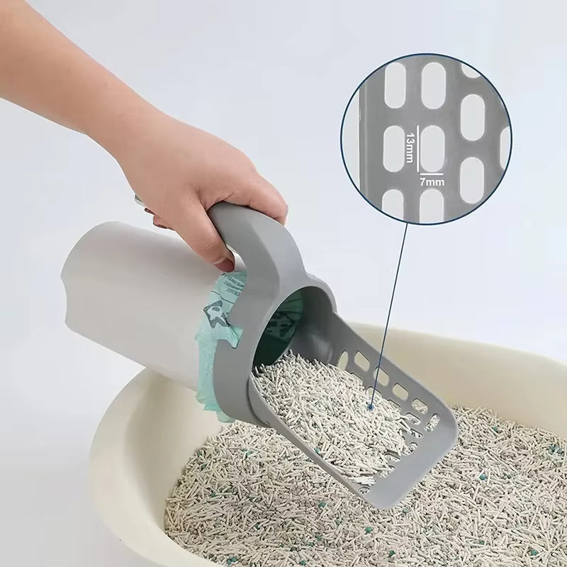 Plastic Cat Litter Scoop Set